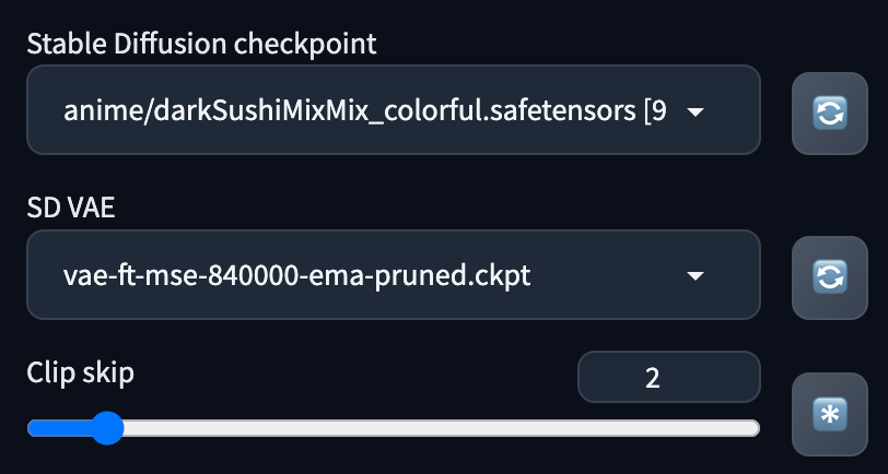 StableDiffusionWebUI 自訂快速設定列